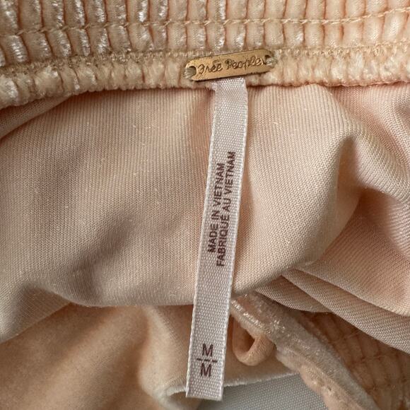 Free People Terese Top Pink Tint Flutter Short Sleeves Size M - Picture 8 of 8